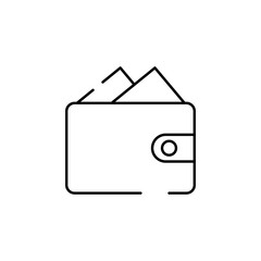 Poster - cash. credit wallet, money icon. Element of Christmas for mobile concept and web apps illustration. Thin line icon for website design and development, app development. Premium icon