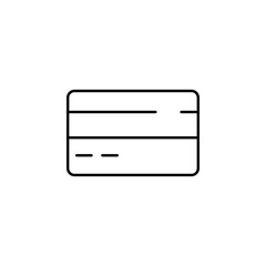 Poster - credit card icon. Element of Christmas for mobile concept and web apps illustration. Thin line icon for website design and development, app development. Premium icon