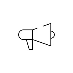 Poster - loudspeaker icon. Element of Christmas for mobile concept and web apps illustration. Thin line icon for website design and development, app development. Premium icon