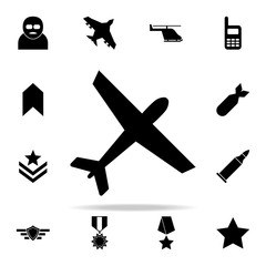 Aufkleber - aircraft icon. Army icons universal set for web and mobile