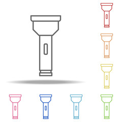 Poster - lamp icon. Elements of Camping in multi colored icons. Simple icon for websites, web design, mobile app, info graphics
