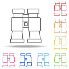 Aufkleber - binoculars icon. Elements of Camping in multi colored icons. Simple icon for websites, web design, mobile app, info graphics