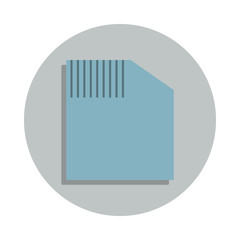Aufkleber - sd card icon in badge style. One of web collection icon can be used for UI, UX