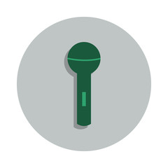 Aufkleber - microphone icon in badge style. One of web collection icon can be used for UI, UX
