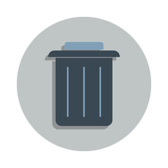 Aufkleber - bin icon in badge style. One of web collection icon can be used for UI, UX