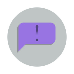 Poster - Announcement message icon in badge style. One of web collection icon can be used for UI, UX
