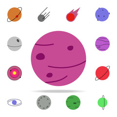 Aufkleber - Red Planet colored icon. Colored Space icons universal set for web and mobile