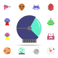 Aufkleber - cosmonaut's helmet colored icon. Colored Space icons universal set for web and mobile