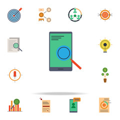 Aufkleber - colored mobile search icon. marketing icons universal set for web and mobile