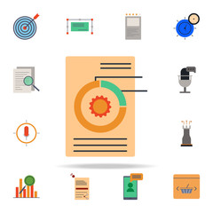 Aufkleber - colored data analysis icon. marketing icons universal set for web and mobile