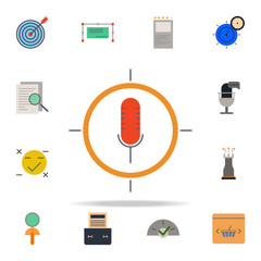 Aufkleber - colored podcast icon. marketing icons universal set for web and mobile
