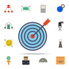 Poster - colored target icon. marketing icons universal set for web and mobile