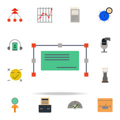 Aufkleber - colored design icon. marketing icons universal set for web and mobile