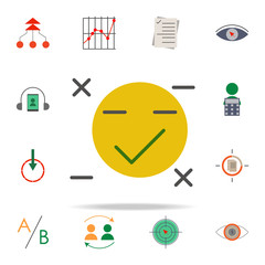 Poster - colored customer satisfaction icon. marketing icons universal set for web and mobile