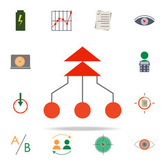 Aufkleber - colored integration icon. marketing icons universal set for web and mobile