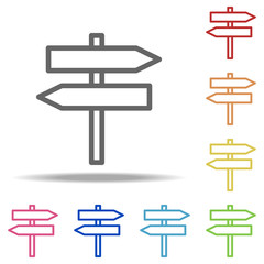 Aufkleber - directions of roads icon. Elements of Navigation in multi colored icons. Simple icon for websites, web design, mobile app, info graphics