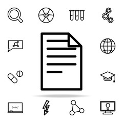 Aufkleber - paper icon. Science icons universal set for web and mobile
