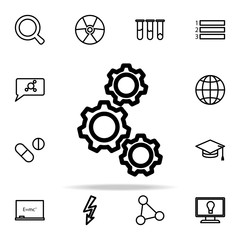 Aufkleber - mechanism icon. Science icons universal set for web and mobile