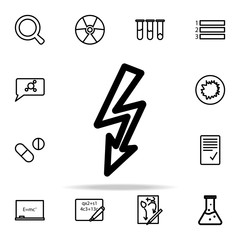 Aufkleber - lightning icon. Science icons universal set for web and mobile