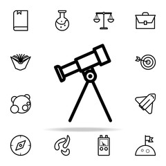 Aufkleber - telescope icon. Science icons universal set for web and mobile