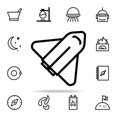 Aufkleber - shuttle icon. Science icons universal set for web and mobile
