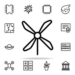 Aufkleber - windmill icon. Science icons universal set for web and mobile