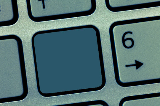 Design business Empty template isolated Minimalist graphic layout template for advertising . Keyboard key Intention to create computer message, pressing keypad idea