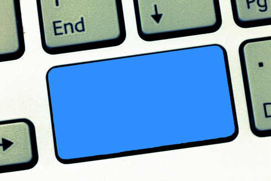 Design business Empty template isolated Minimalist graphic layout template for advertising . Keyboard key Intention to create computer message, pressing keypad idea