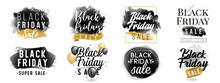 Black Friday Sale. Vector Typography.