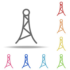 Aufkleber - Radio antenna icon. Elements of Navigation in multi colored icons. Simple icon for websites, web design, mobile app, info graphics