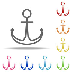 Aufkleber - anchor icon. Elements of Navigation in multi colored icons. Simple icon for websites, web design, mobile app, info graphics