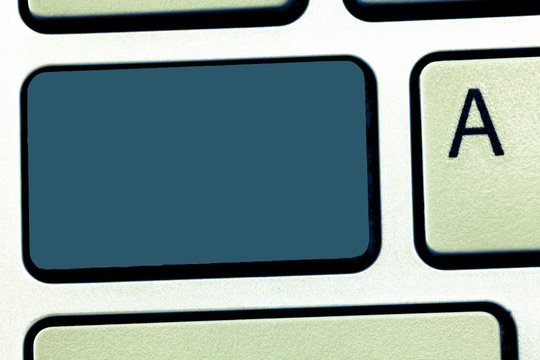 Design business Empty template isolated Minimalist graphic layout template for advertising . Keyboard key Intention to create computer message, pressing keypad idea