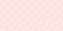 Background Pattern Seamless Modern Abstract Sweet Pink Round Rectangle Circle And Line Vector Design.