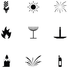 Poster - light icon set