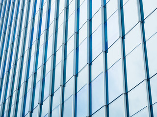 Fototapete - Glass Facade Architecture details Modern Building Exterior Abstract Background