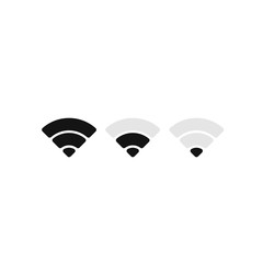 Wall Mural - mobile phone system icons. wifi signal strength, battery charge level. vector illustration.