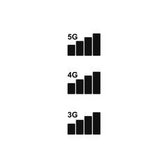 Wall Mural - mobile phone system icons. wifi signal strength, battery charge level. vector illustration.