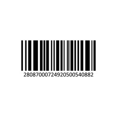 Poster - vector realistic barcode isolated on white background.