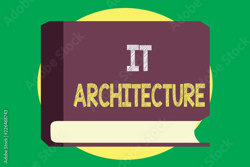 Handwriting text writing It Architecture. Concept meaning ...