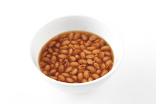 Baked Beans On A White Background
