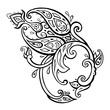 © katyau - Exotic Paisley. Ethnic ornament. Hand Drawn Boho Vector illustration
