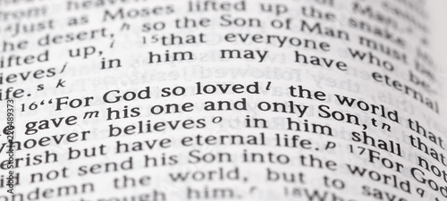 Cuadros en Lienzo God So Loved the Word That He Gave His One and Only Son