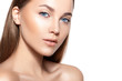 © demidenko - Beautiful woman portrait with fresh clear skin and nude make up.