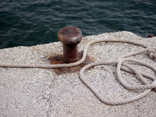 Harbour Mooring With Rope