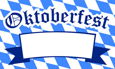 oktoberfest banner or background, vector illustration