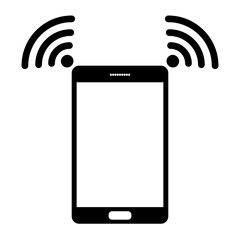 Poster - smartphone sharing wifi hotspot for pattern and design,vector illustration