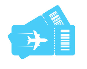 Wall Mural - Plane tickets vector icon