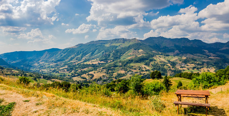 Sticker - Panorama de la campagne du Cantal