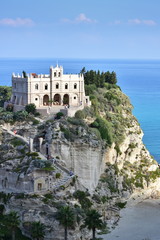 Poster - Santa Maria church,Tropea town in Calabria,Italy