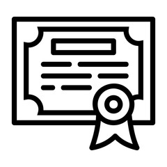 Poster - Finance diploma icon. Outline finance diploma vector icon for web design isolated on white background